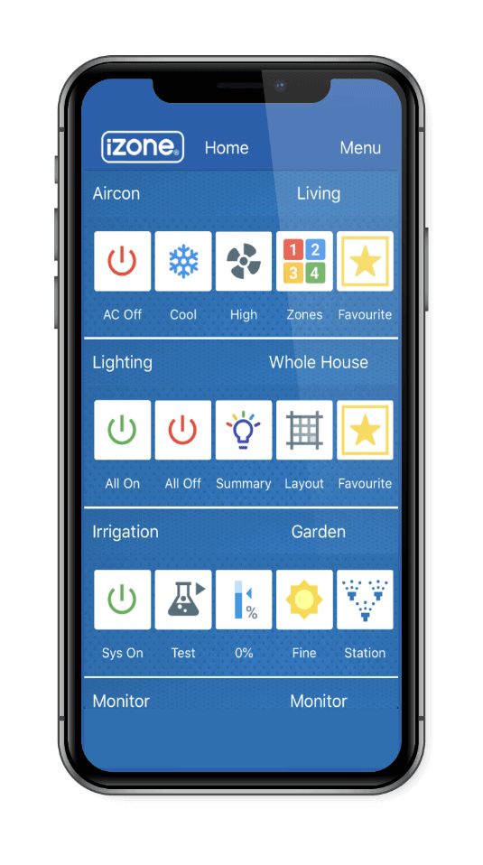 iZone smart home app